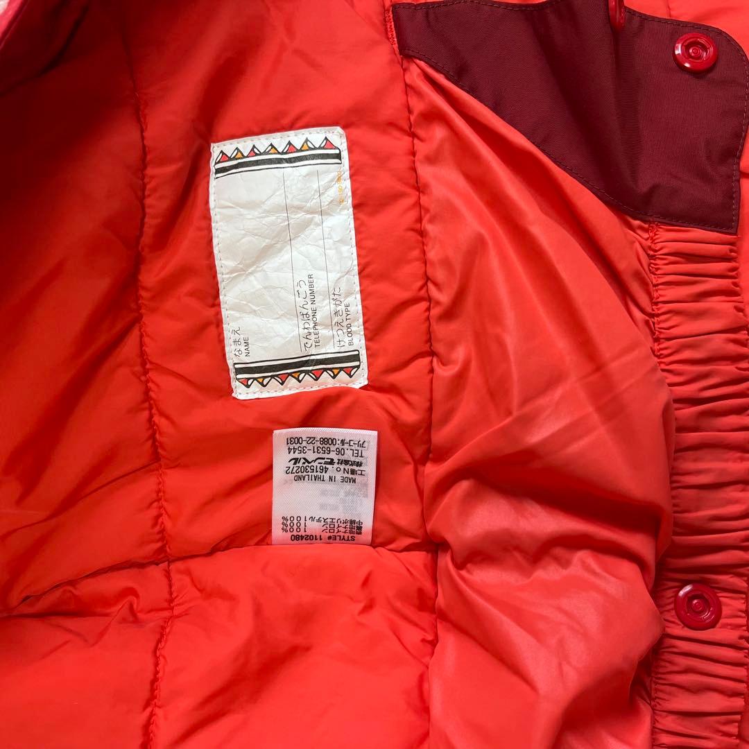 【美品✨】モンベル　mont-bell スキーウェア上下セット120 110 赤