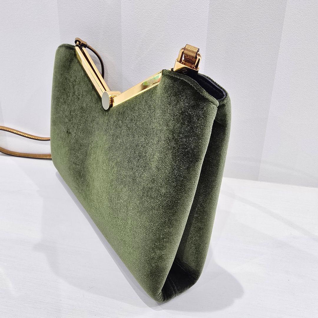 エンポリオアルマーニ ベルベット2way クラッチ　ショルダー