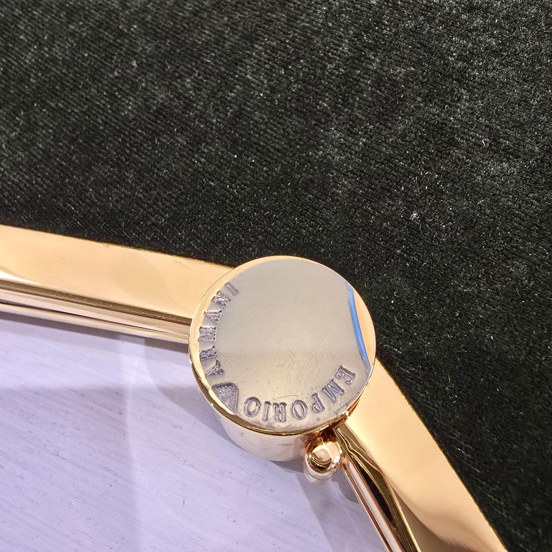 エンポリオアルマーニ ベルベット2way クラッチ　ショルダー