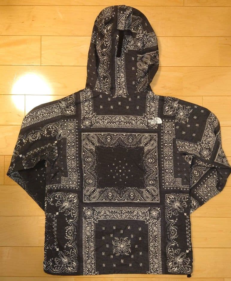 ノースフェイス　ノベルティコンパクトジャケット　ペイズリー　レディースM　黒