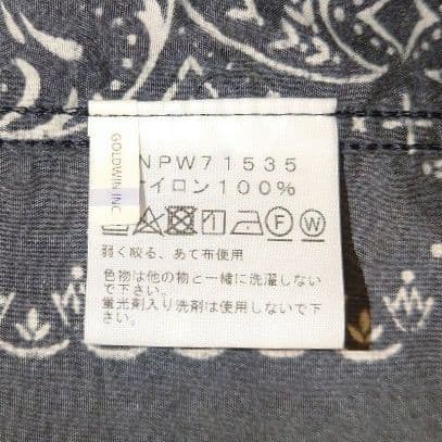 ノースフェイス　ノベルティコンパクトジャケット　ペイズリー　レディースM　黒