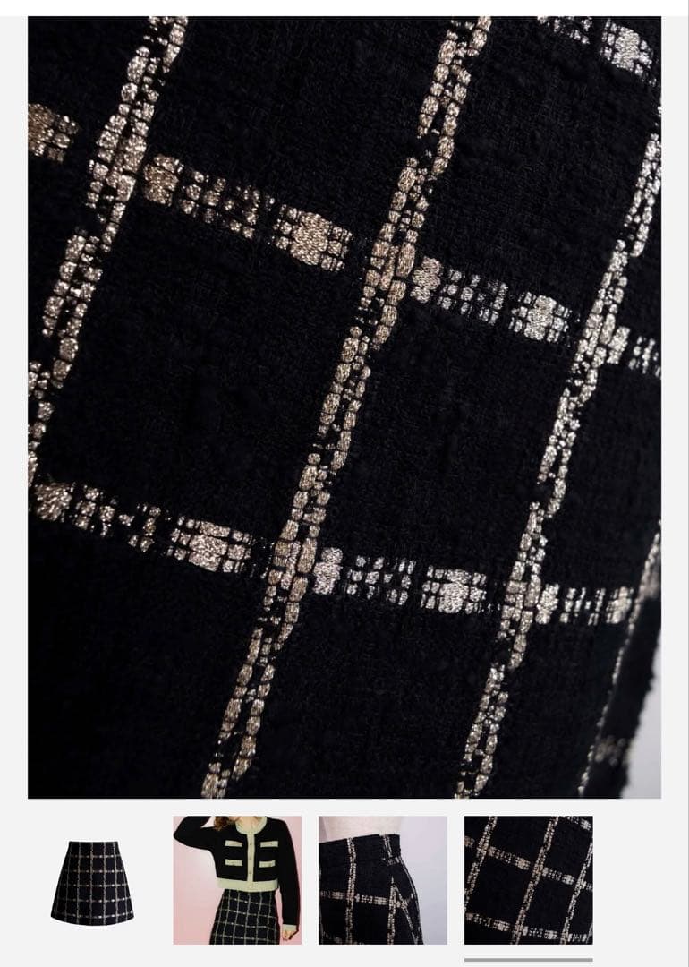 シェリエ sheller llic tweed culottes S