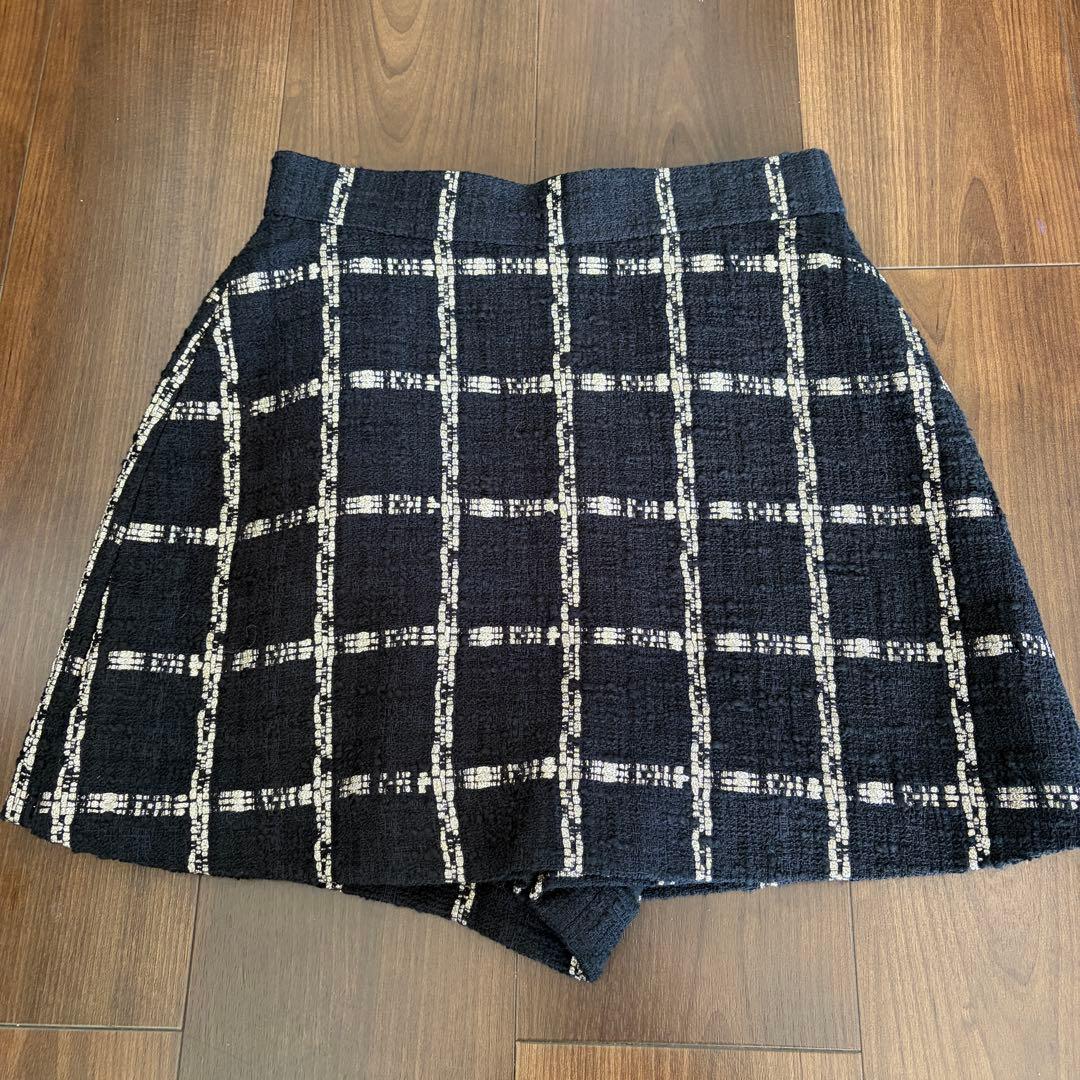 シェリエ sheller llic tweed culottes S