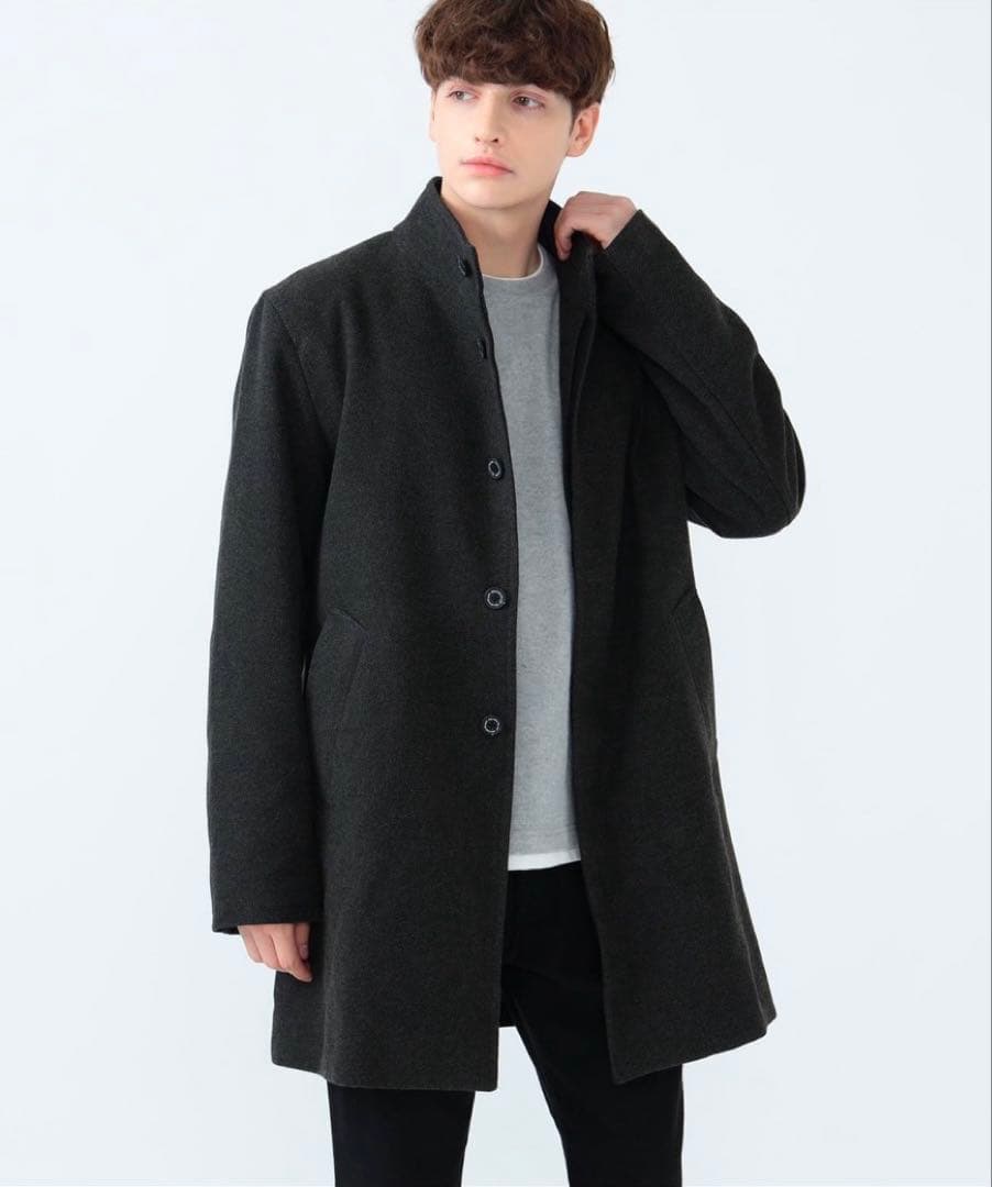 新品未使用⭐︎ビームス　ウールライクスタンドカラーコートL