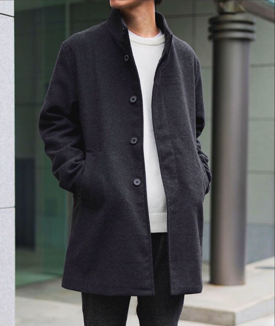 新品未使用⭐︎ビームス　ウールライクスタンドカラーコートL