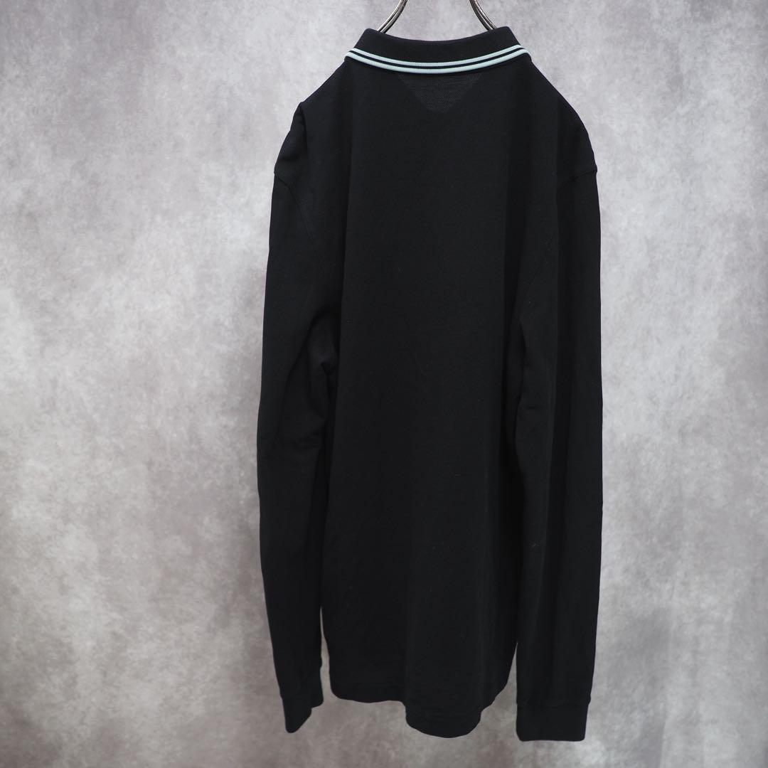 FRED PERRY｜M3636 ロングスリーブポロ（Black/Mint・L）