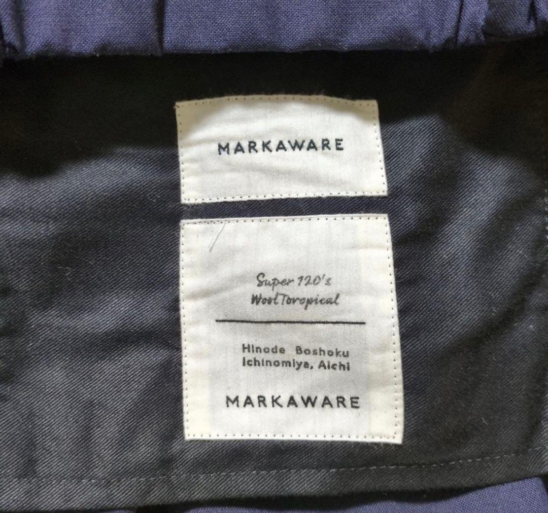 MARKAWARE CLASSIC WIDE TROUSERS 1 ネイビー