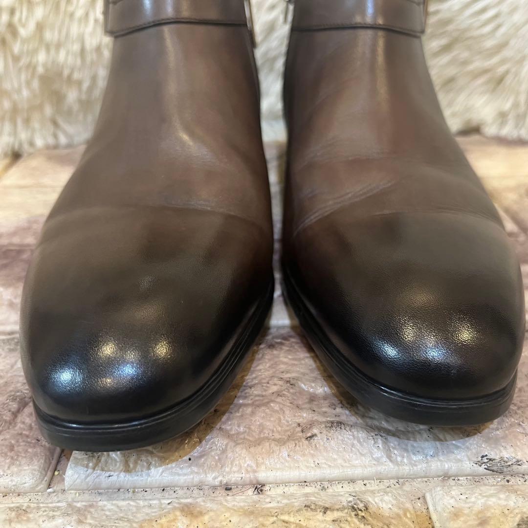 極美品　サントーニ　サイドジップ　ショートアンクル　ブーツ　24.5cm