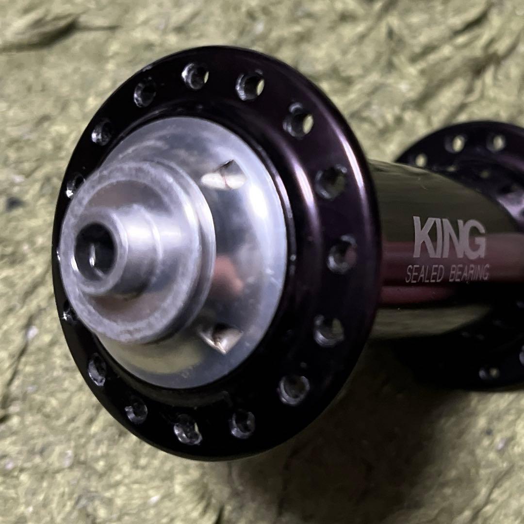 KING クリスキング フロントハブ ブルーラグ