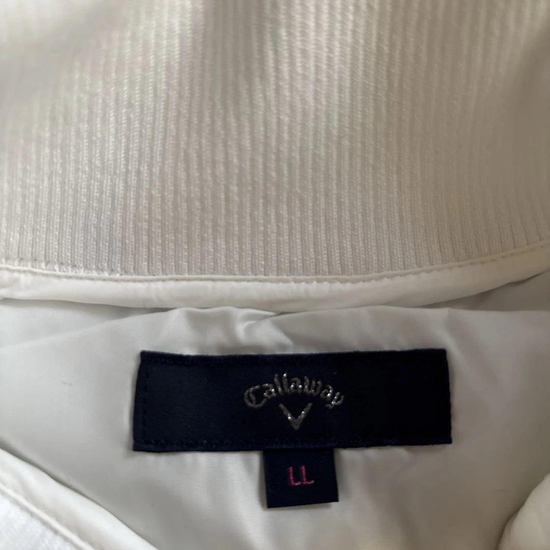 新品　キャロウェイ　中綿入りロングベスト　白　サイズLL 送料込み