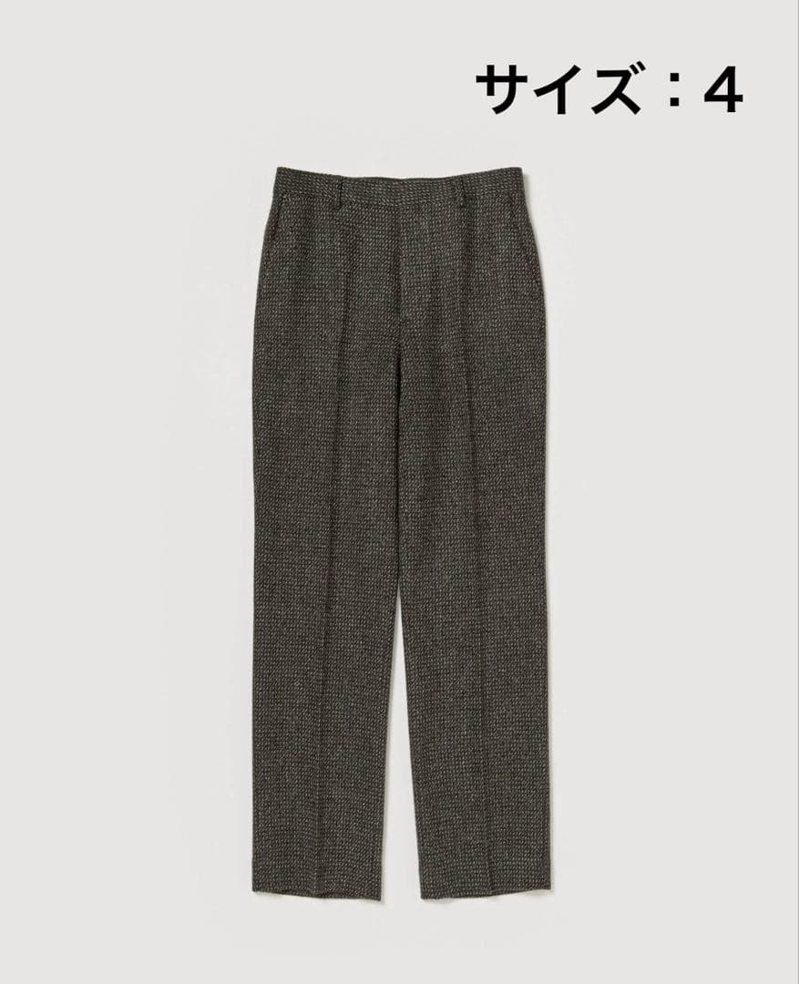 パンツ AURALEE ALPACA WOOL SILK TWEED SLACKS 4
