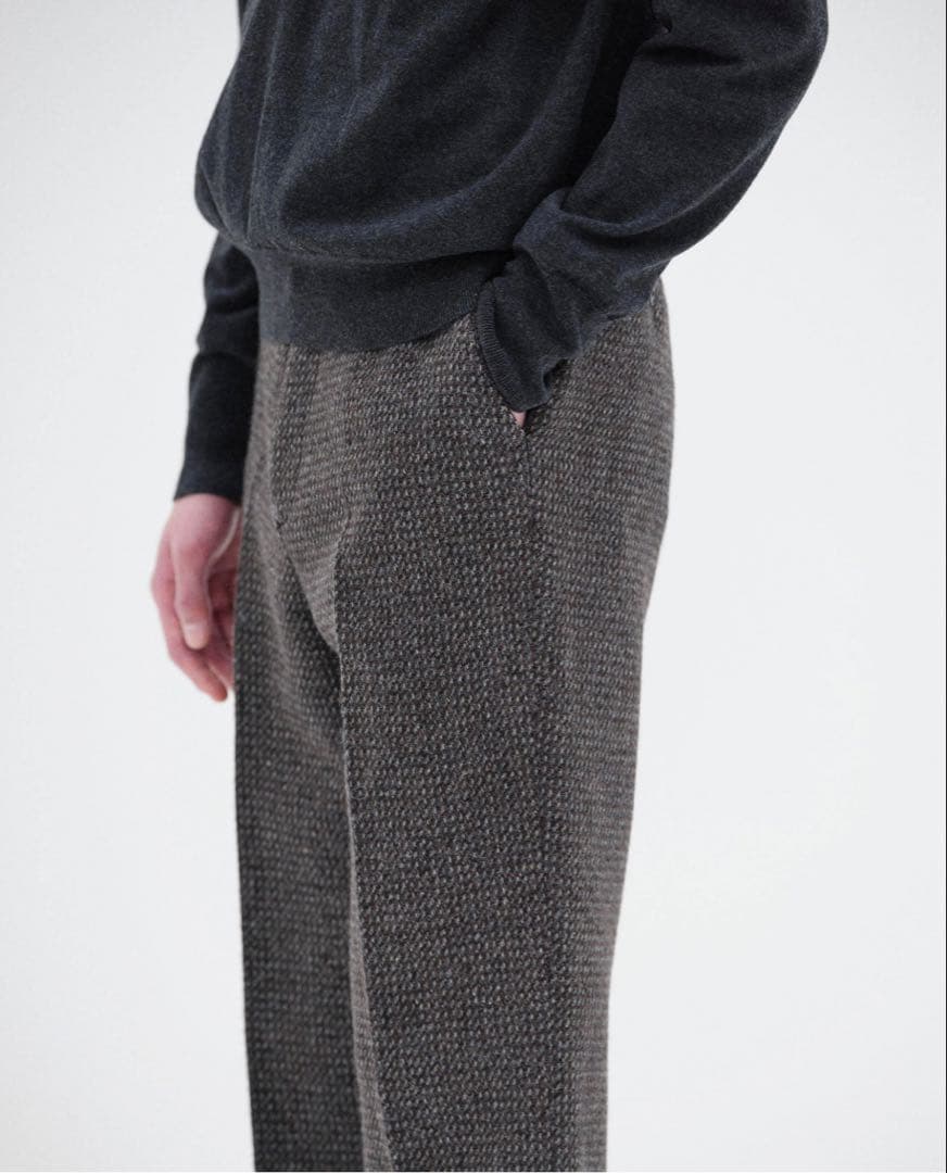 パンツ AURALEE ALPACA WOOL SILK TWEED SLACKS 4