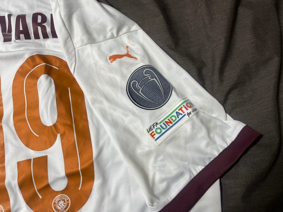 【価格相談】　マンチェスター・シティ J. ALVAREZ 19番 シャツ XL