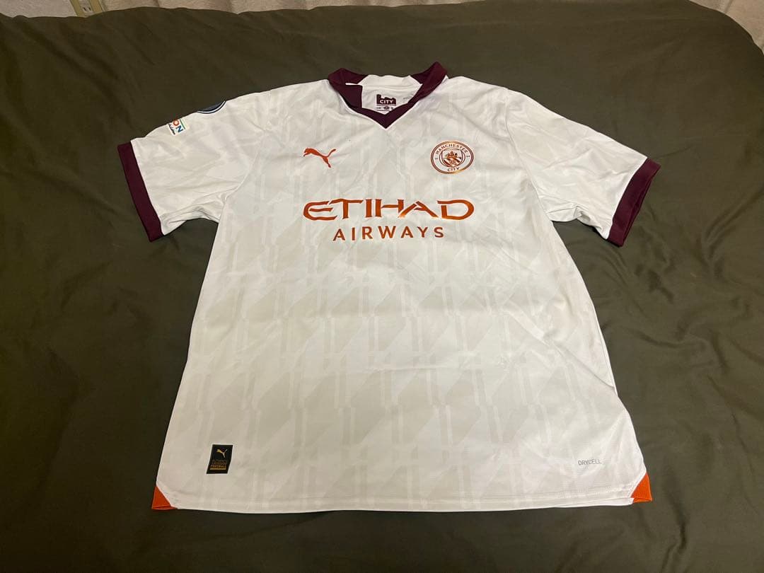 【価格相談】　マンチェスター・シティ J. ALVAREZ 19番 シャツ XL