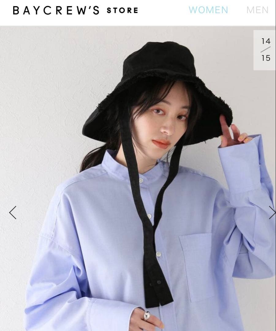 KIJIMA TAKAYUKI DENIM BUCKET ハット 黒