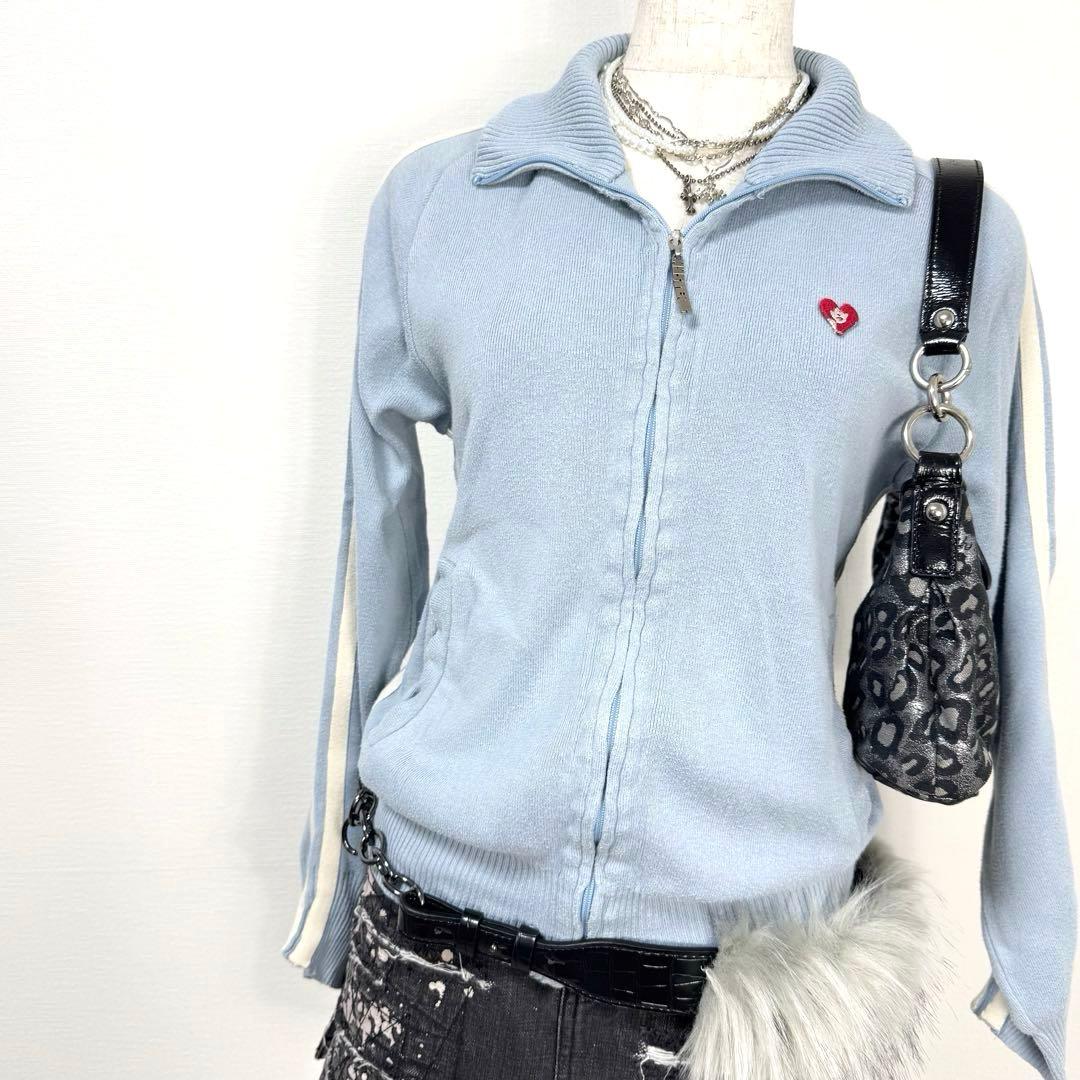 y2k❤️ 00s HYSTERIC GLAMOUR ニット トラックジャケット