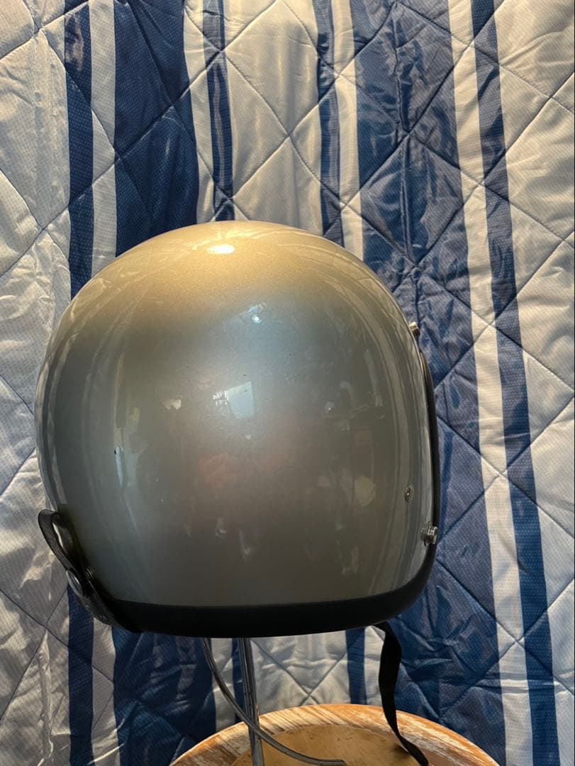 BUCO ブコ　ジェットヘルメット　目深加工済み　シルバー・シャンパンゴールド