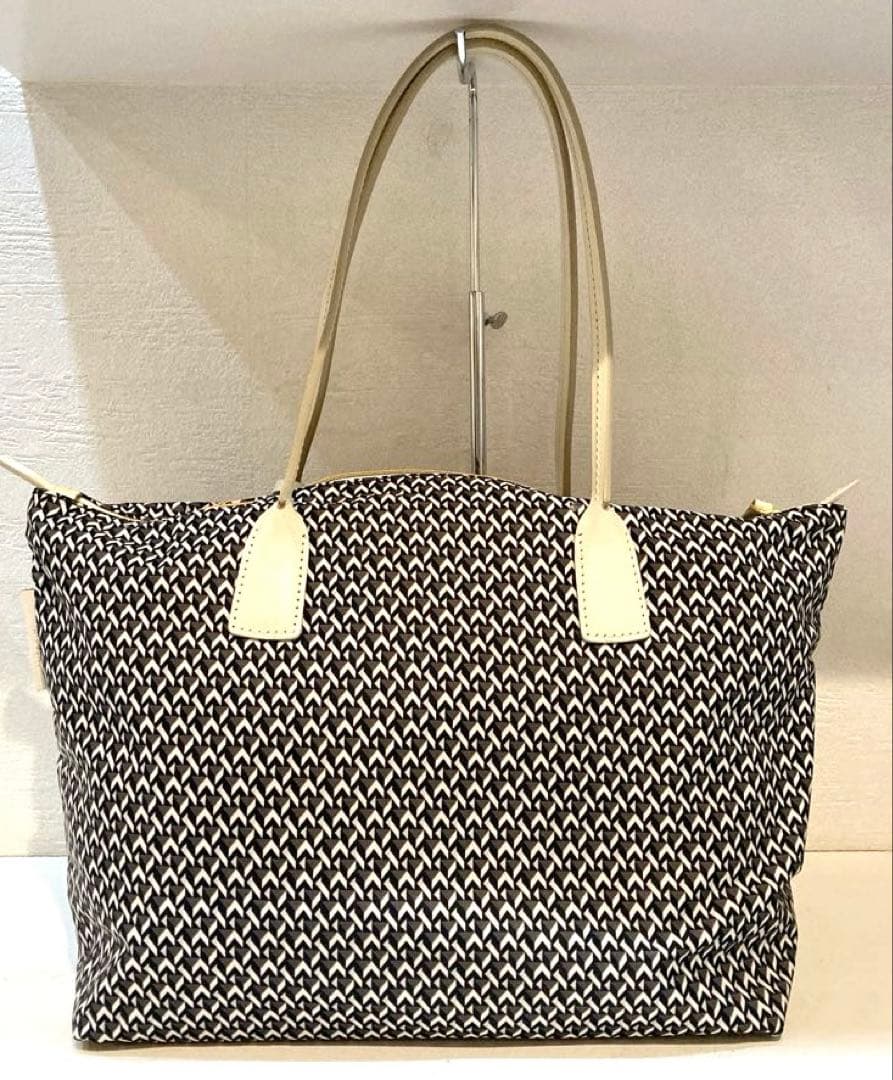 【美品】ROBERTA PIERI タタミ レザートートバッグ　グレー