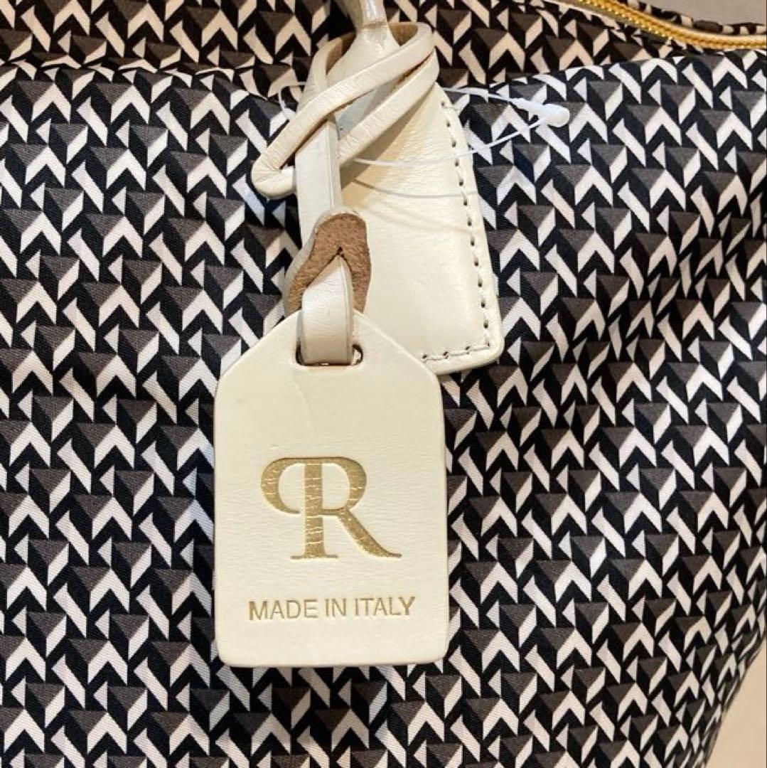 【美品】ROBERTA PIERI タタミ レザートートバッグ　グレー