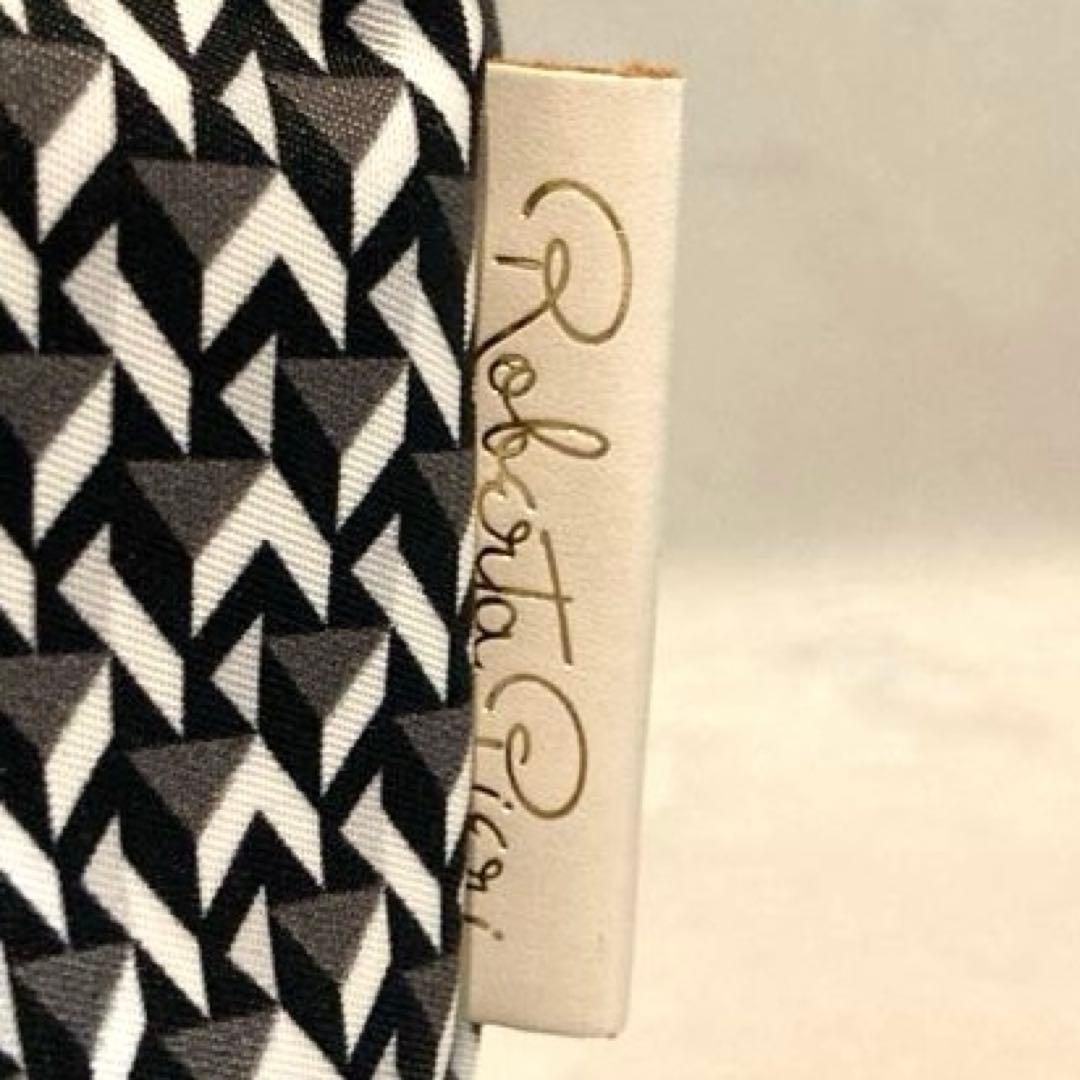 【美品】ROBERTA PIERI タタミ レザートートバッグ　グレー