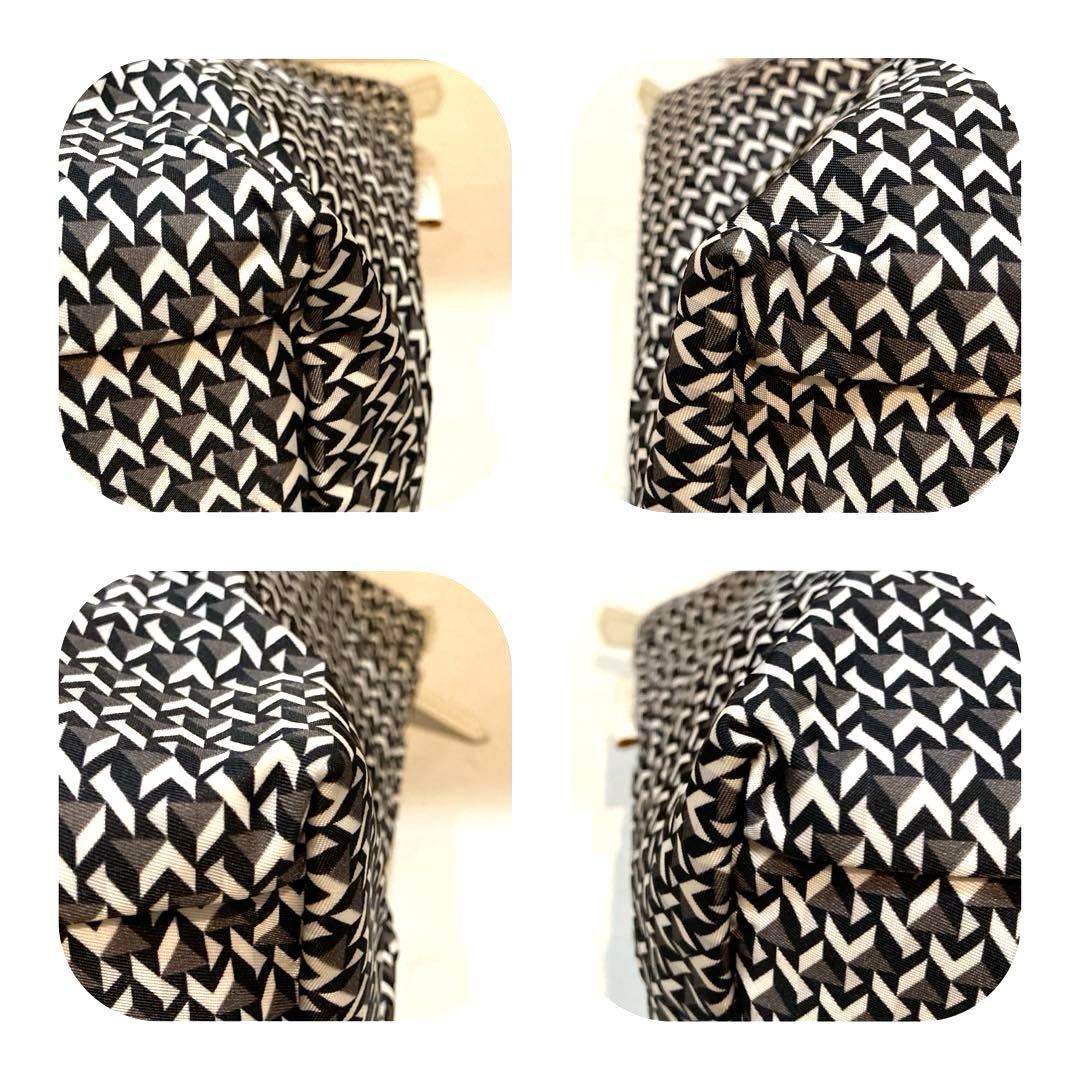 【美品】ROBERTA PIERI タタミ レザートートバッグ　グレー