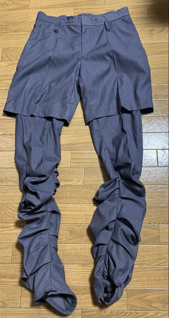 POOLDE Layered Trousers/レイヤードトラウザーパンツ