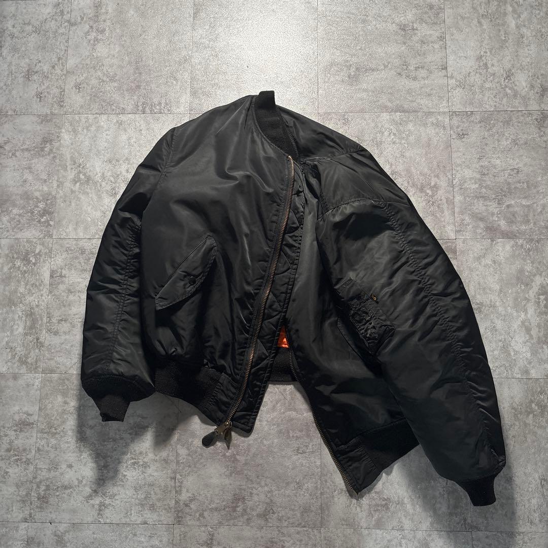 alpha ma-1 reversible flight jacket 短丈　黒