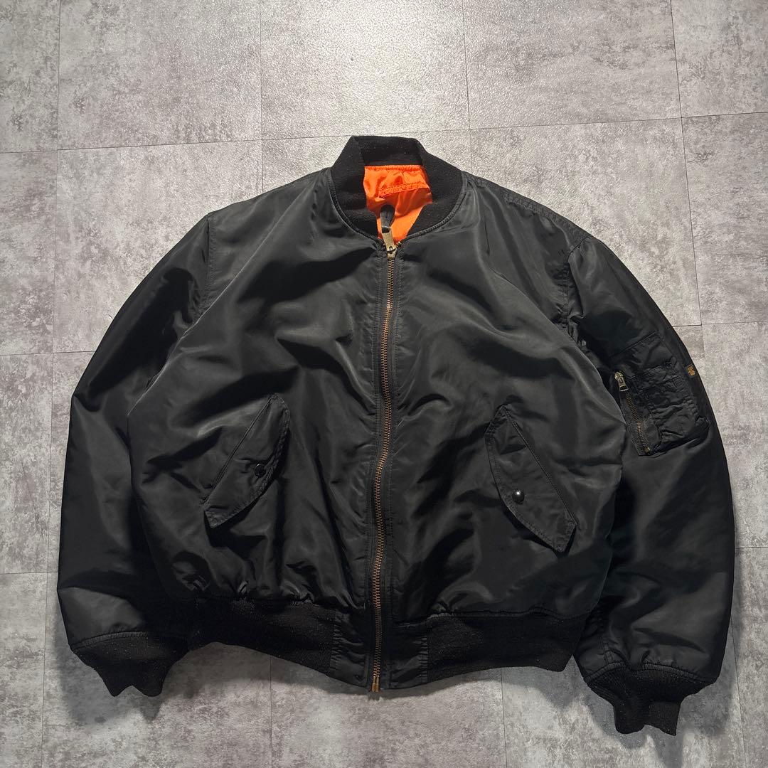 alpha ma-1 reversible flight jacket 短丈　黒