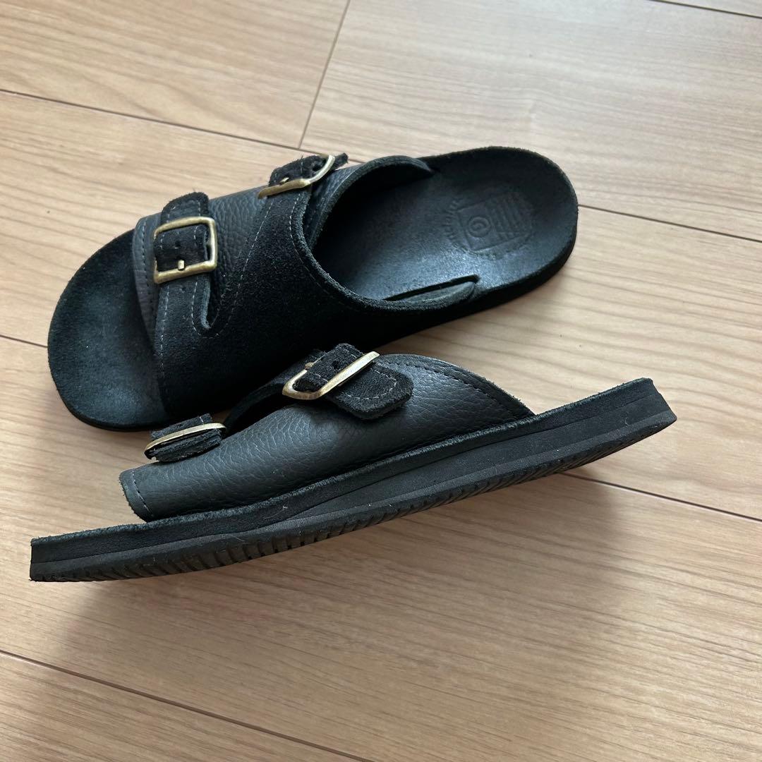 美品 サンダルマン×コニーアイランド　別注　ダブルバックルサンダル