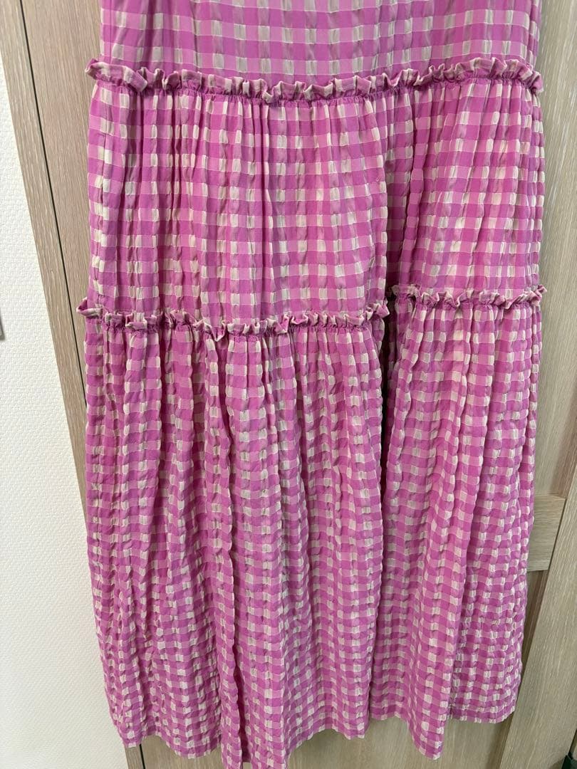 jane marple チェック柄ノースリーブワンピース