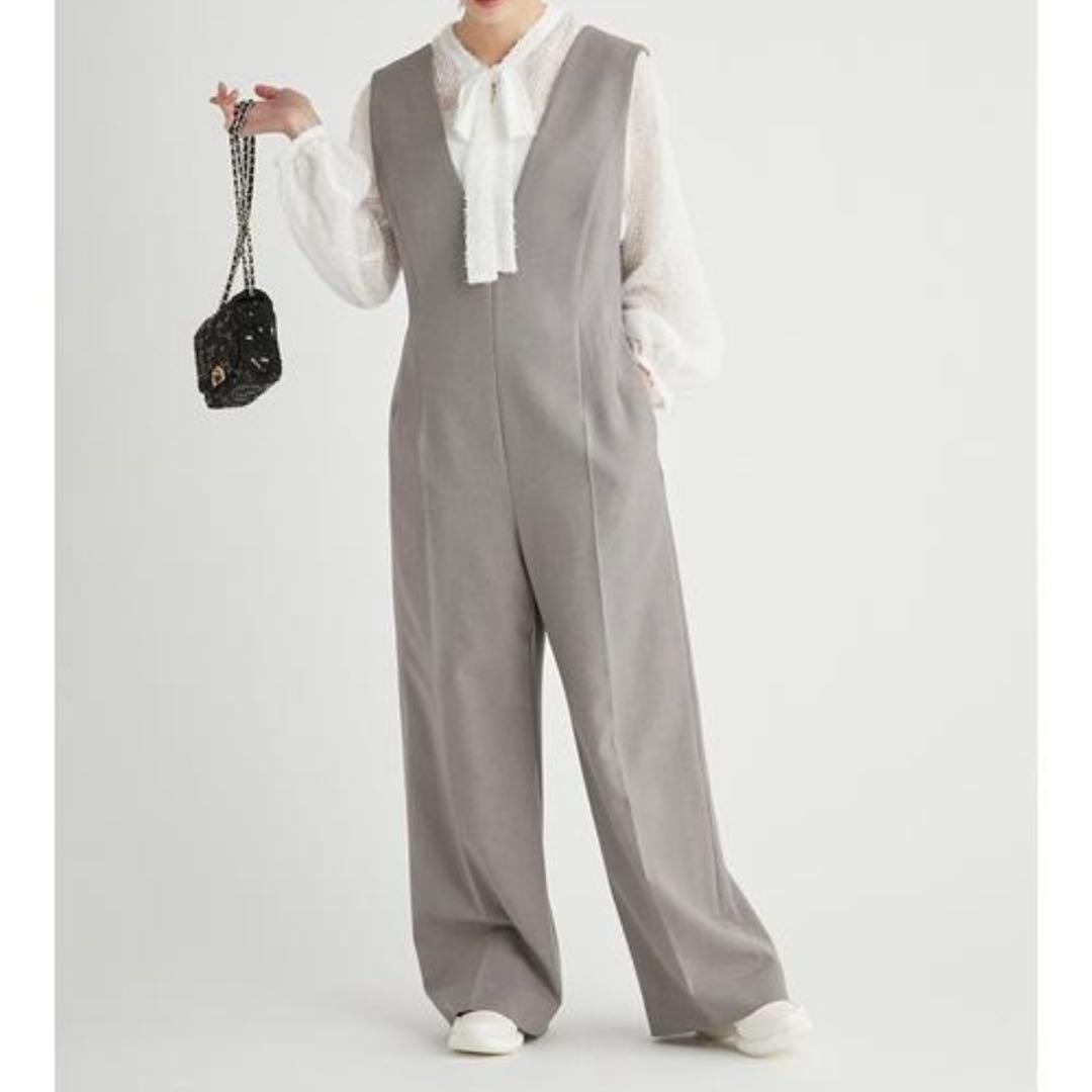 24AW セルフォード ウールライクサロペット グレー S