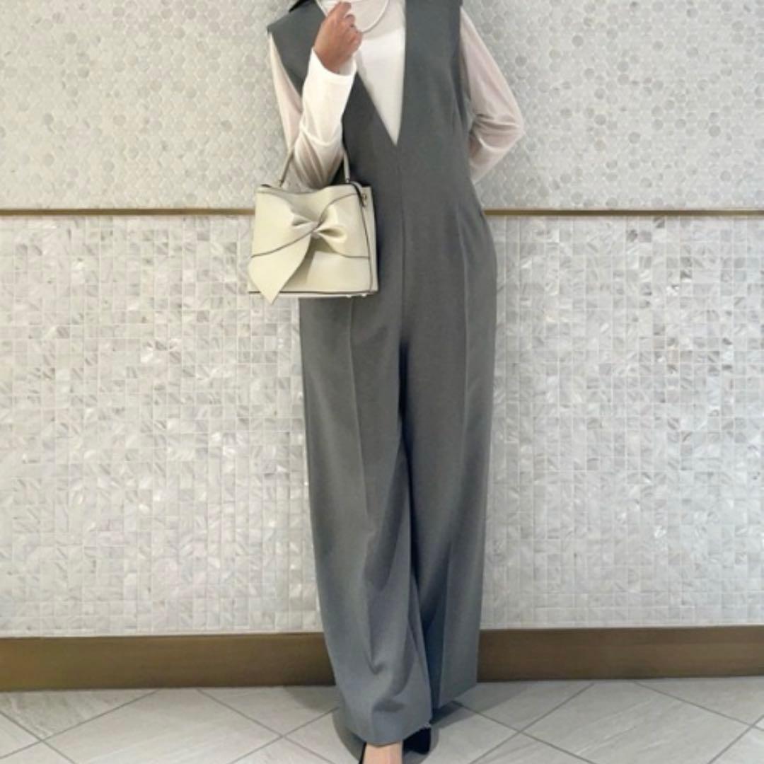 24AW セルフォード ウールライクサロペット グレー S