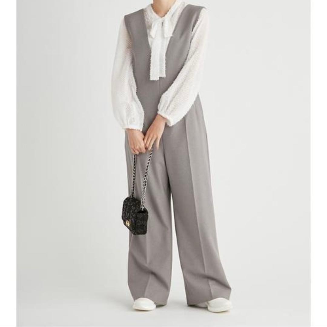 24AW セルフォード ウールライクサロペット グレー S