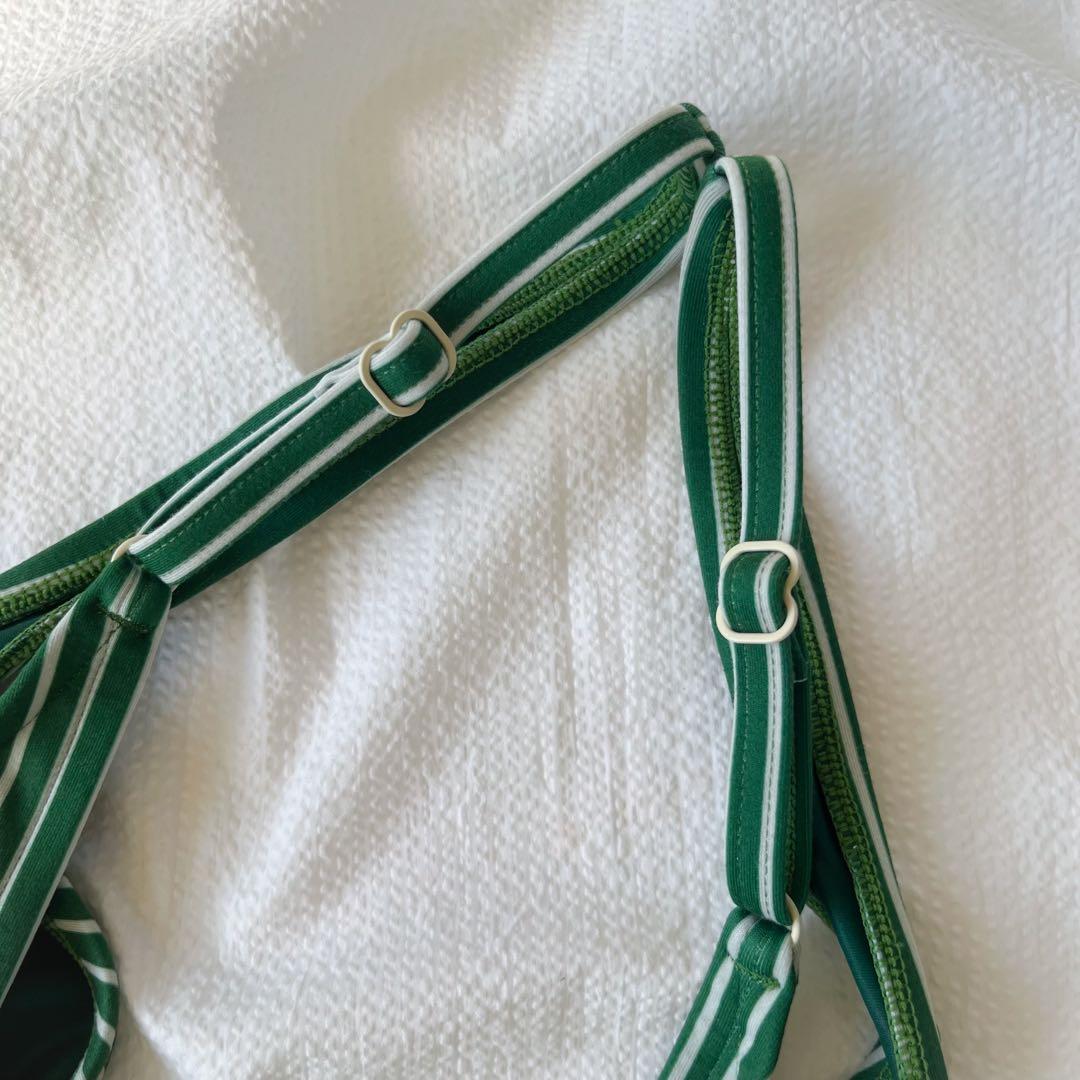 未使用 ZULU&ZEPHYR bodysuits ストライプ 水着 ワンピース