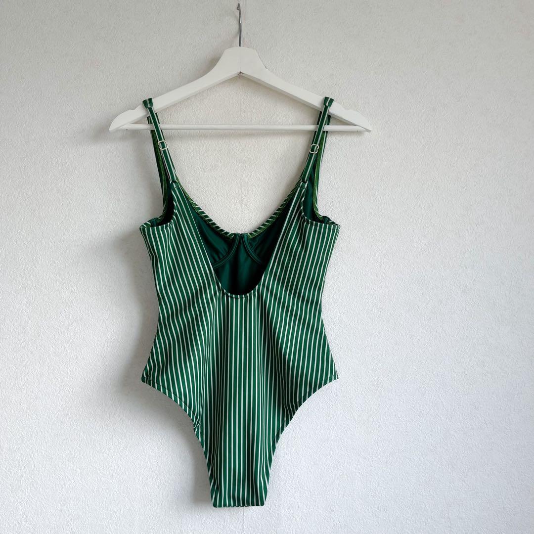 未使用 ZULU&ZEPHYR bodysuits ストライプ 水着 ワンピース