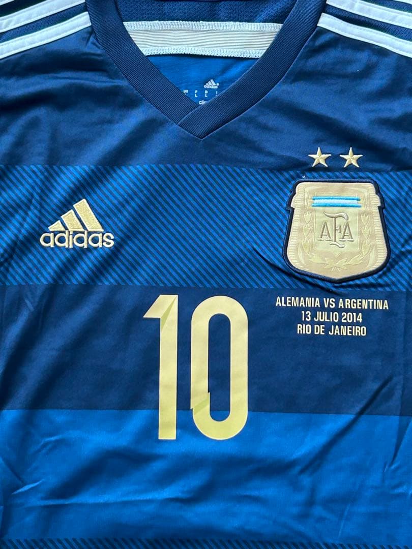 W杯2014 アルゼンチン代表 リオネル・メッシ アウェイ レプリカユニフォーム