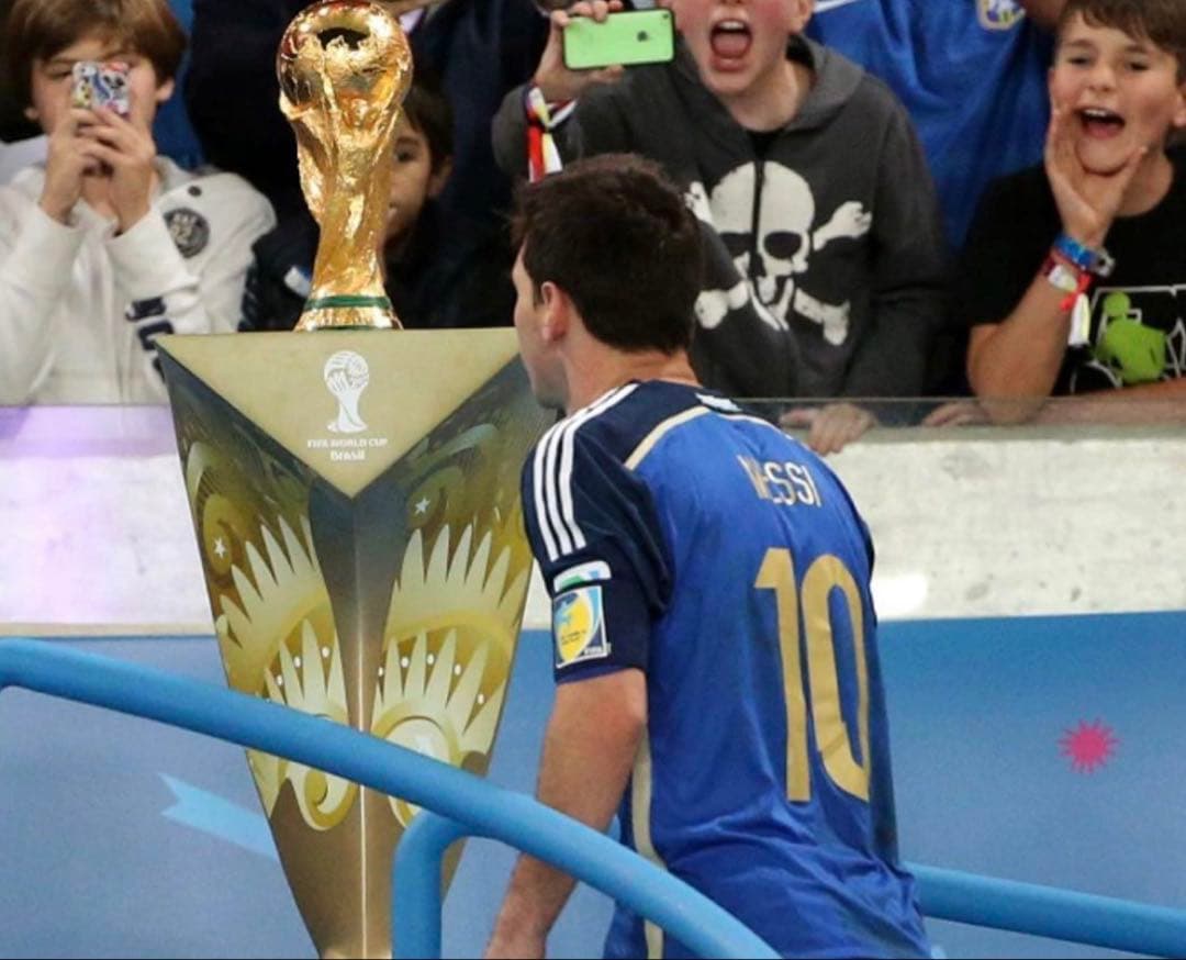 W杯2014 アルゼンチン代表 リオネル・メッシ アウェイ レプリカユニフォーム