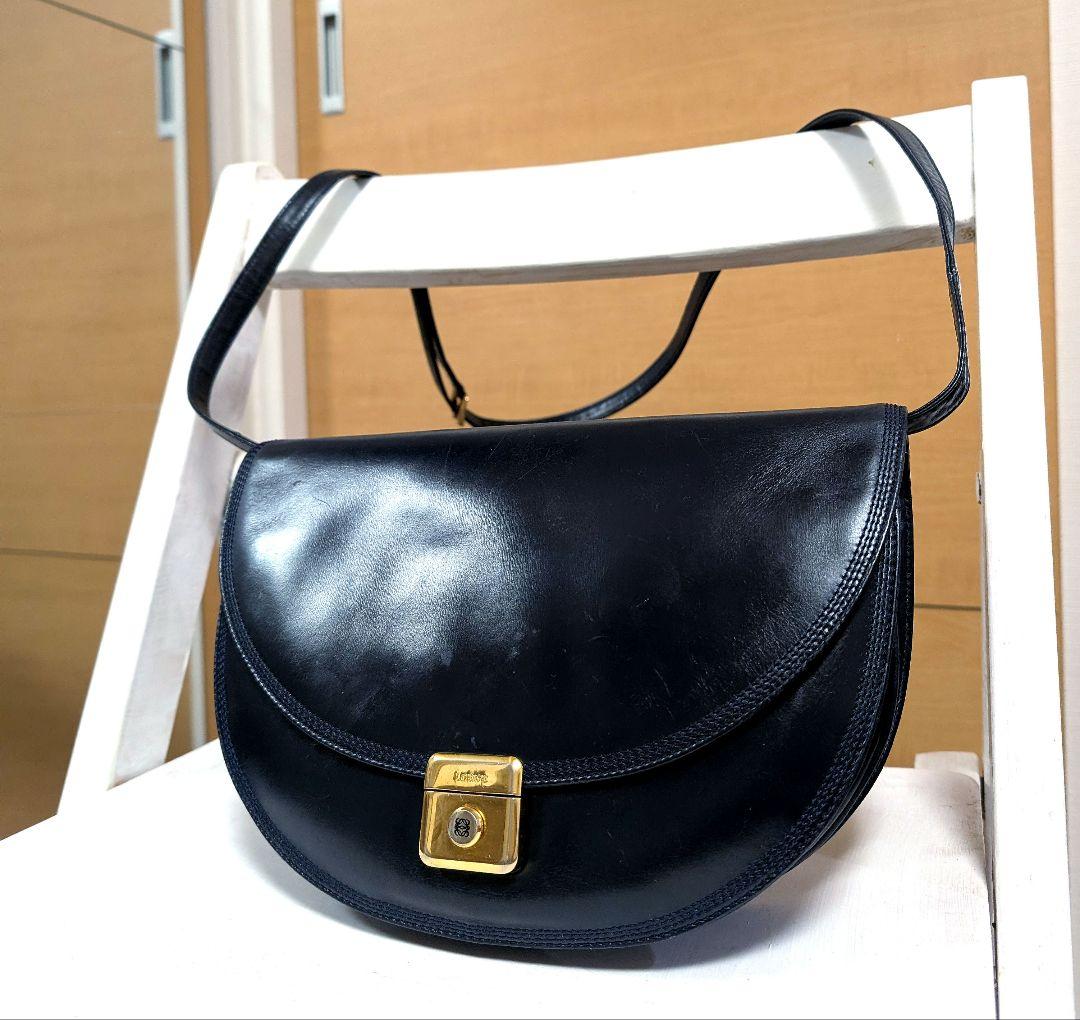 ♥まこ♥美品♥ ロエベ ショルダー アナグラム レザー OLD LOEWE
