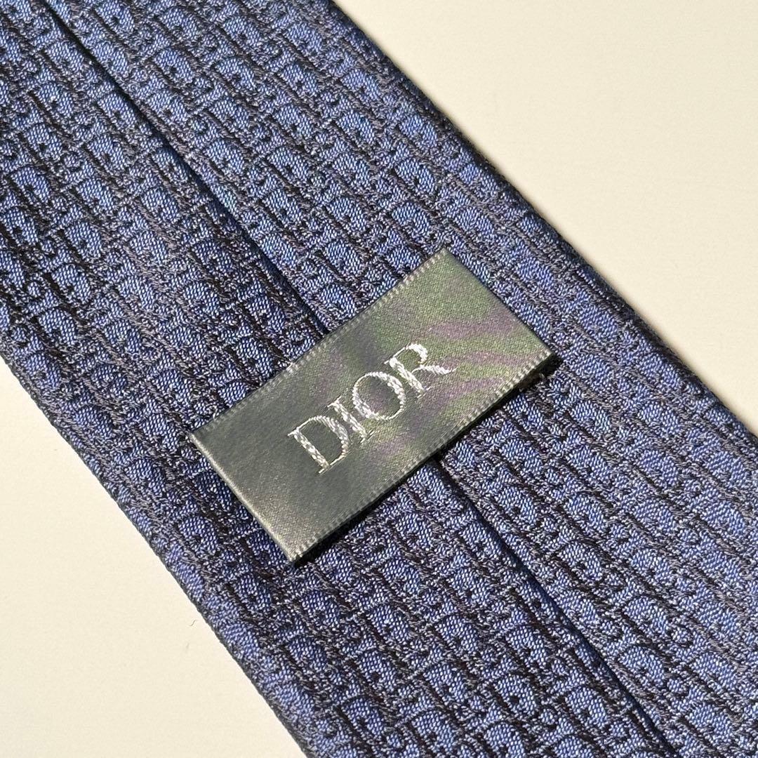【未使用】 Dior ディオール トロッター オブリーク ネクタイ ナロータイ