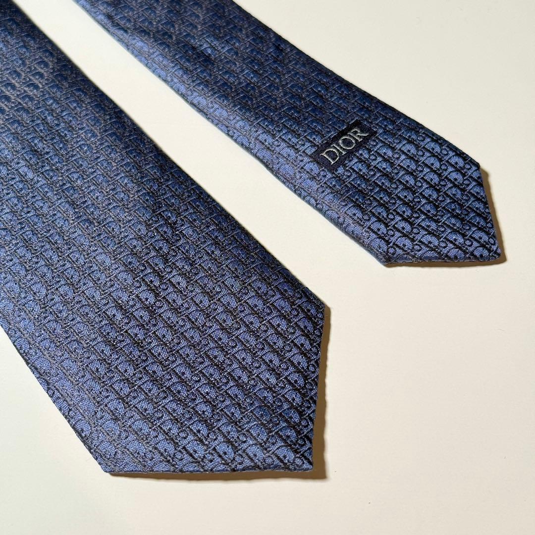 【未使用】 Dior ディオール トロッター オブリーク ネクタイ ナロータイ