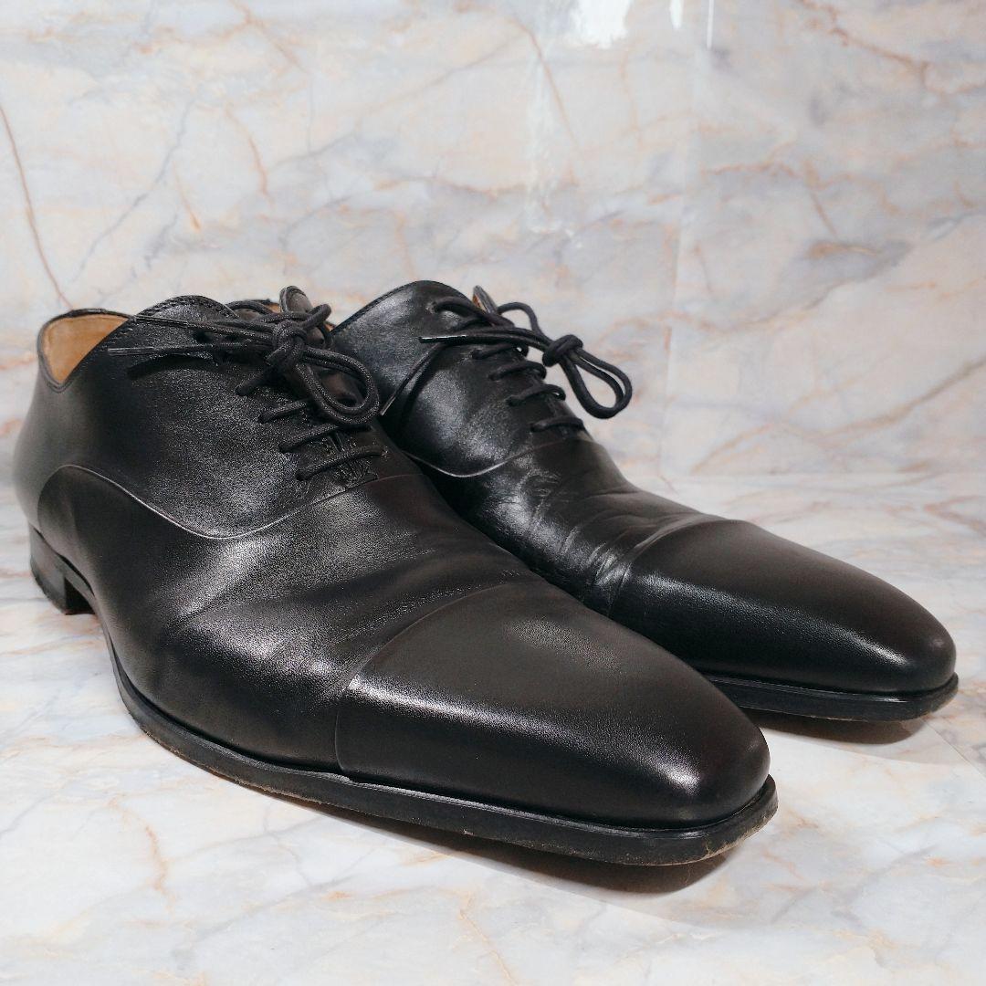 MAGNANNI 内羽根 ストレートチップ 43 黒 本革