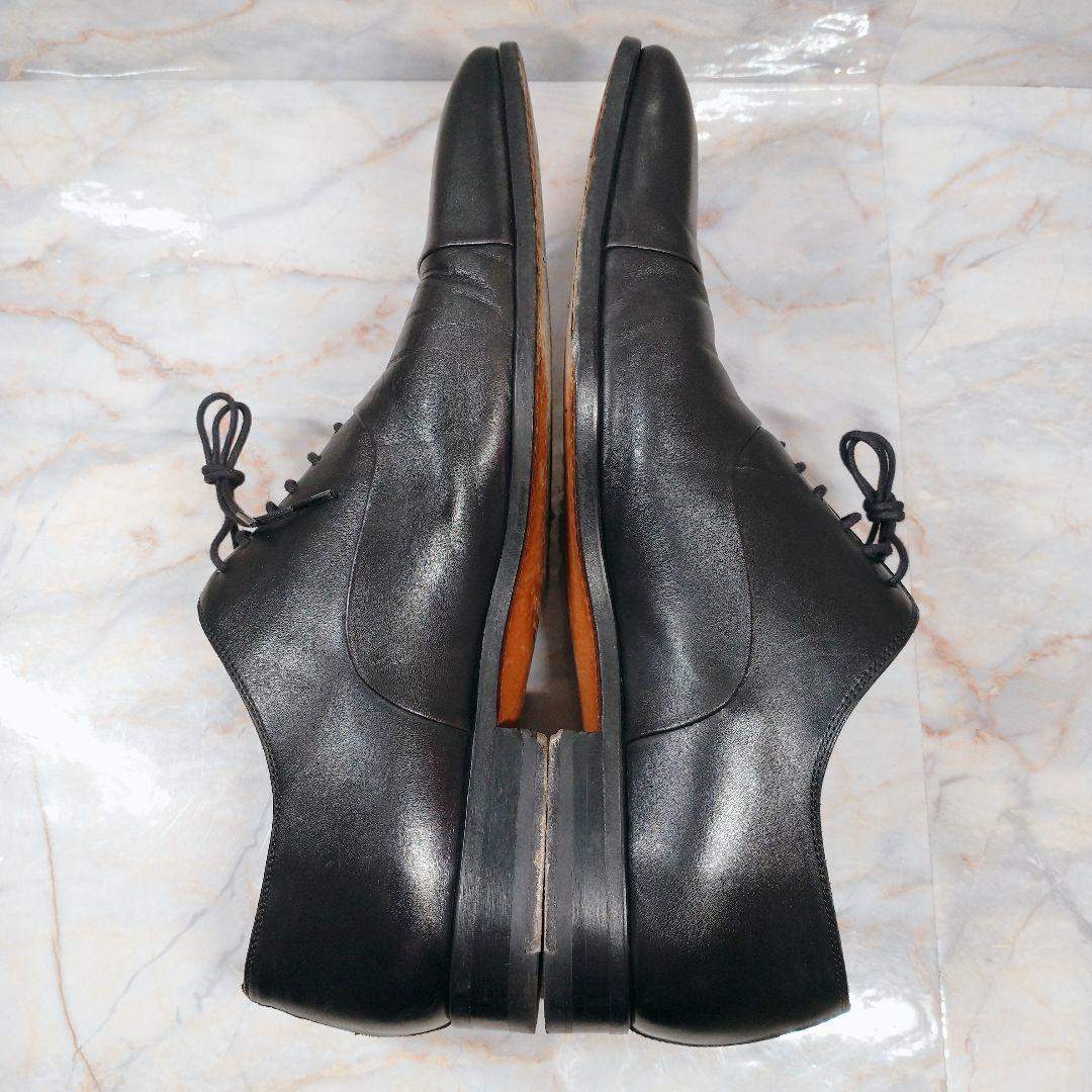 MAGNANNI 内羽根 ストレートチップ 43 黒 本革