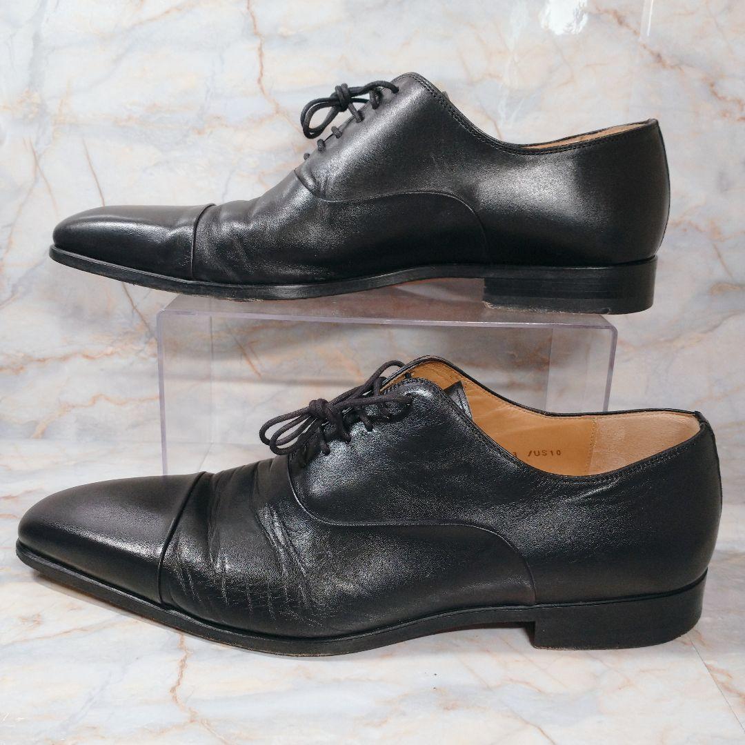 MAGNANNI 内羽根 ストレートチップ 43 黒 本革