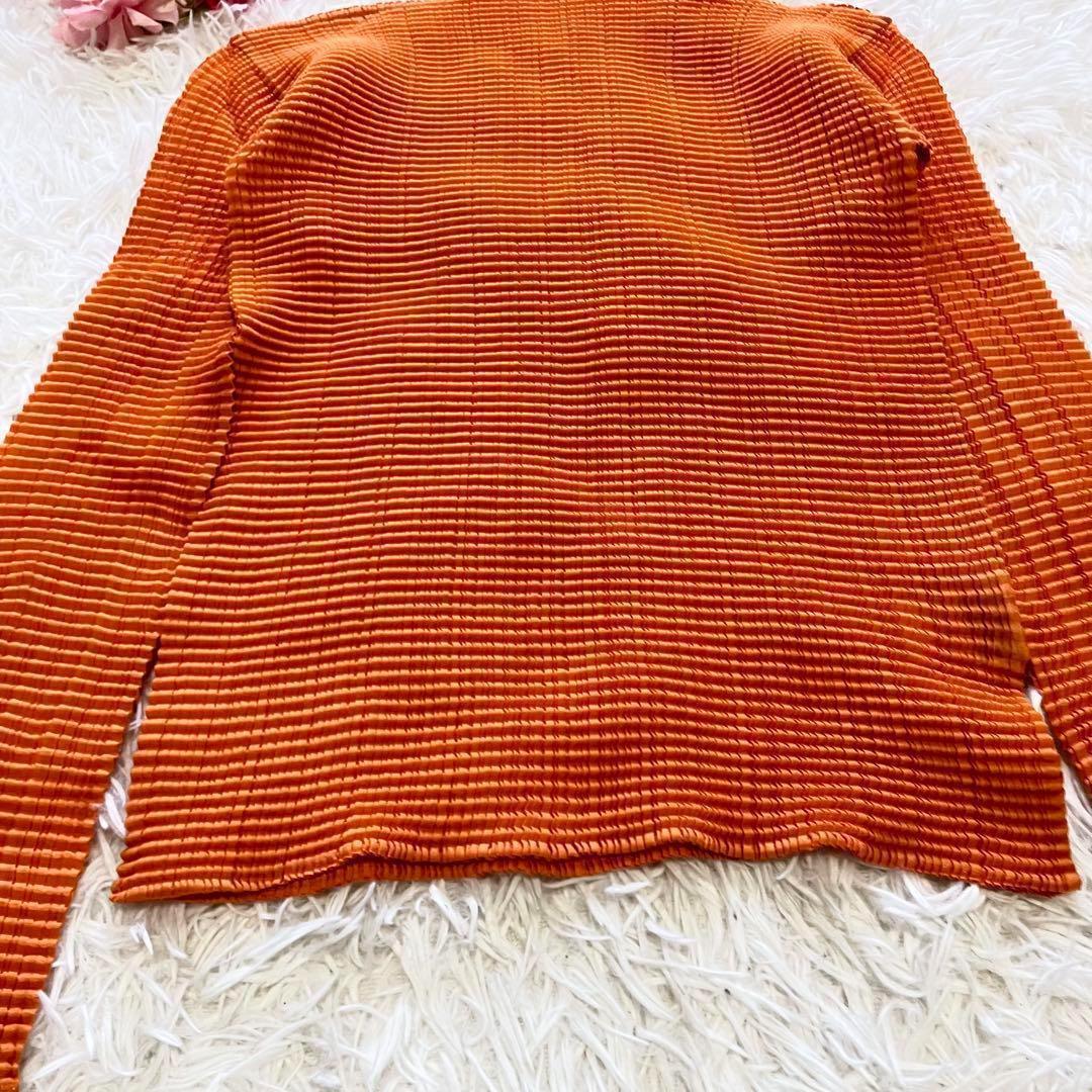 美品 ISSEY MIYAKE FETE ハイネックカットソー プリーツ M