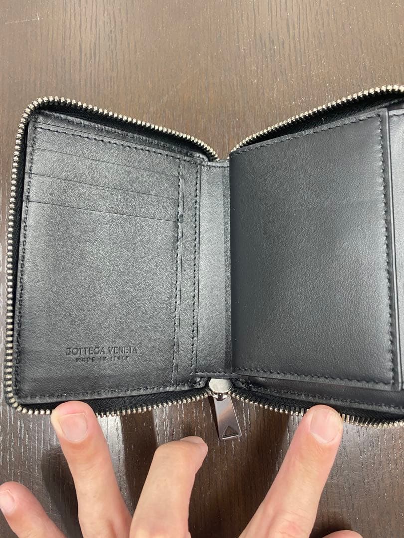 【新品・未使用】BOTTEGA VENETA カセットジップアラウンドウォレット