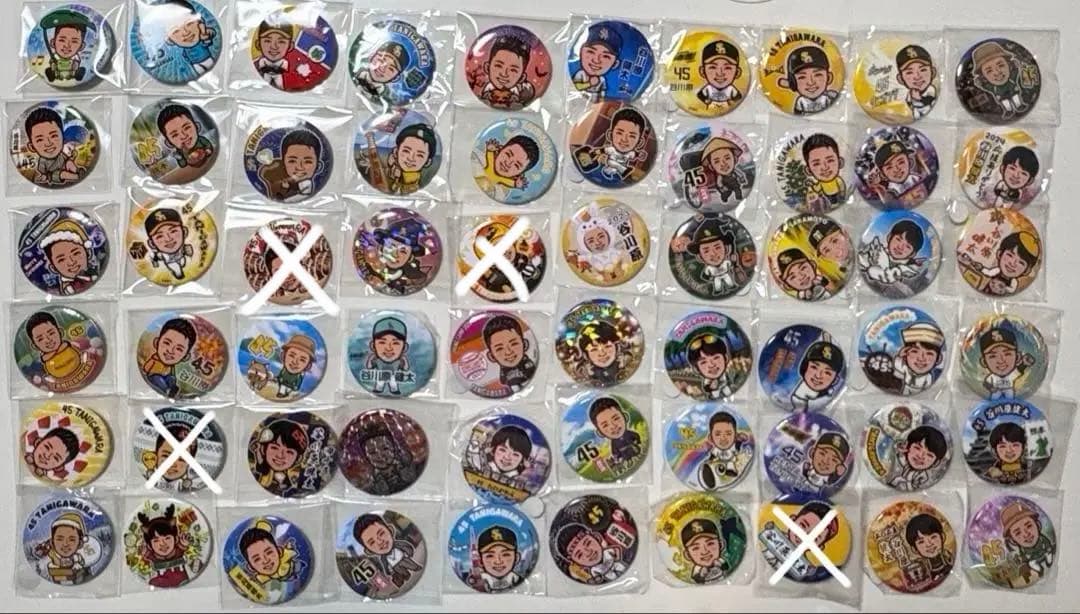 若鷹ガチャ 谷川原健太 缶バッジ まとめ売り バラ売り可