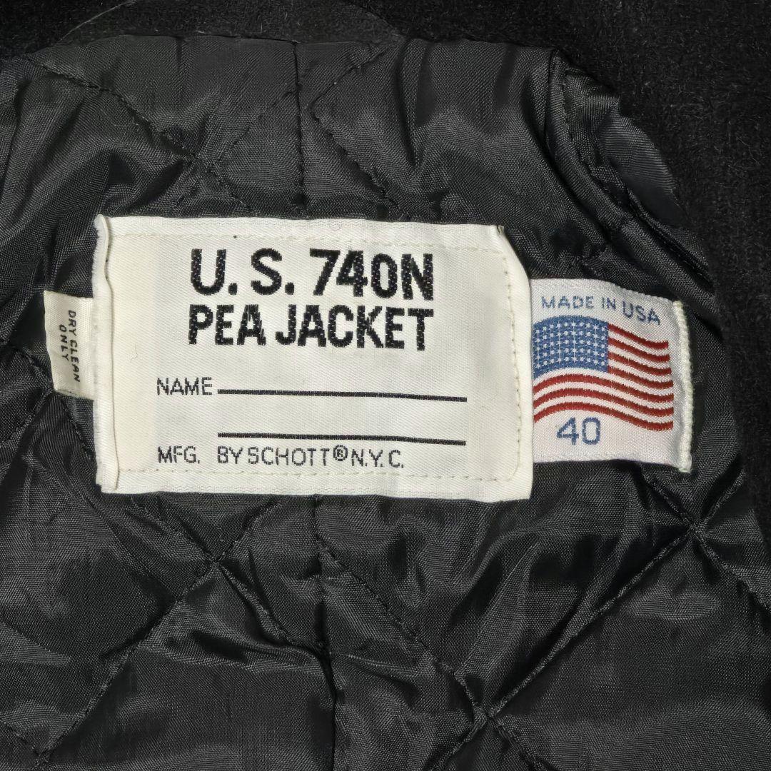 【Schott】ショット 40 U.S.740N ピーコート 米国製 ブラック