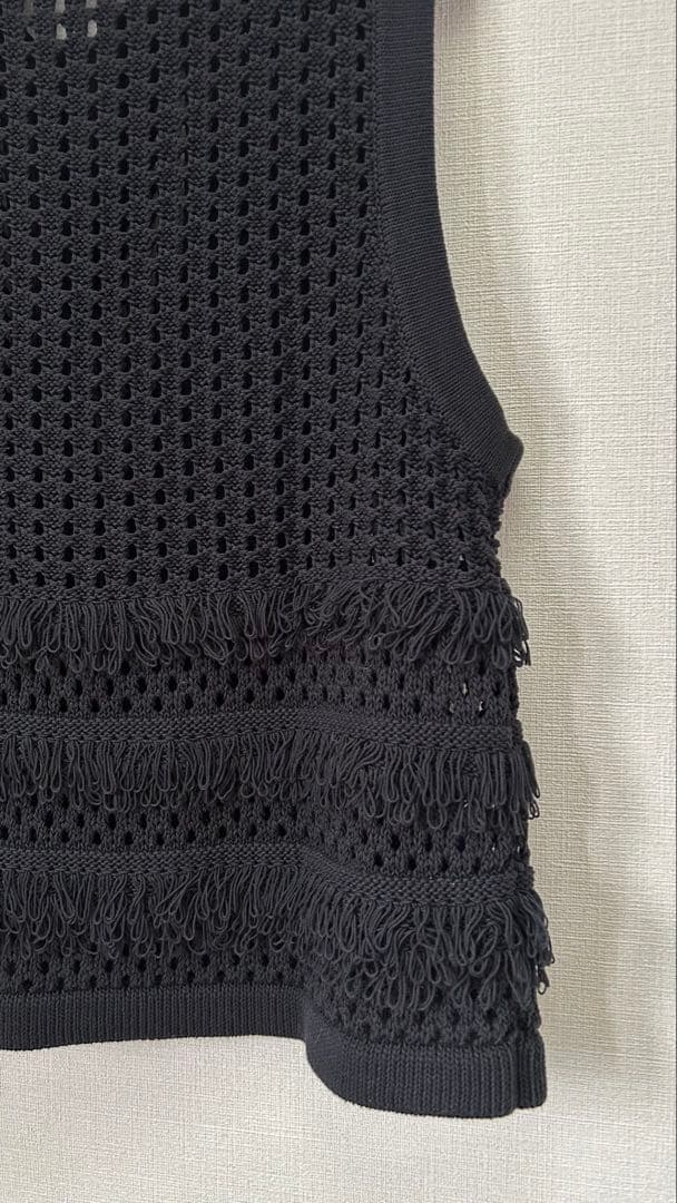 LOULOU WILLOUGHBYフリンジクロッシェジレ　アルアバイル