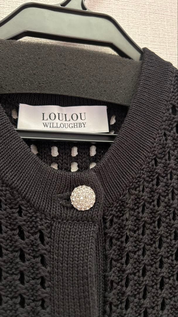 LOULOU WILLOUGHBYフリンジクロッシェジレ　アルアバイル