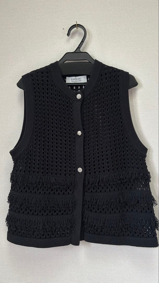 LOULOU WILLOUGHBYフリンジクロッシェジレ　アルアバイル